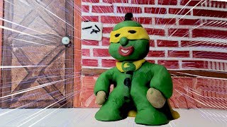 Play Doh Baby Green Superhero Compilation Stop Motion Animation Kids Cartoons 💚 Green Baby