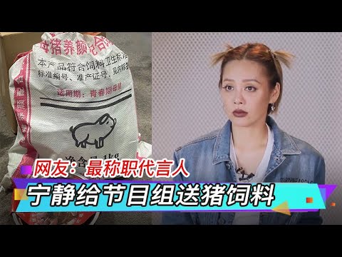 宁静给《姐姐》节目组送猪饲料大礼包 网友：最称职代言人