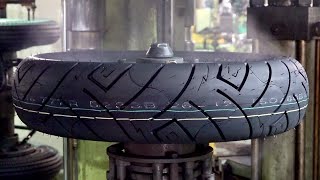 Process of Making Motorcycle Tires. Korean Tire Factory screenshot 4