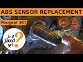 ABS Sensor Replacement ("ABS/ESP Fault") - Peugeot 307