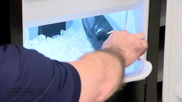 Under Counter Ice Maker Bin Sensor DO NOT BLOCK it