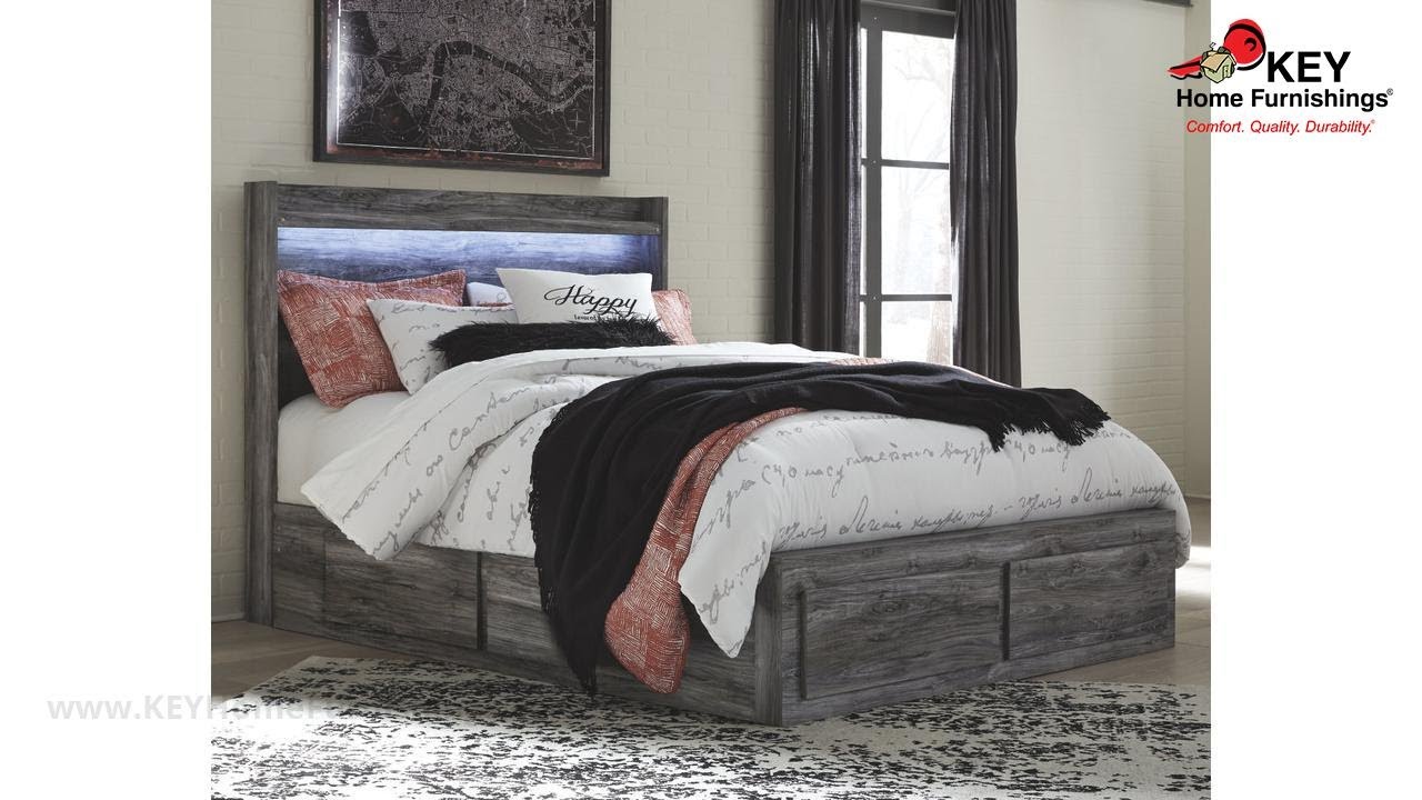 Ashley Baystorm Queen Panel Bed With Storage (APK-B221-QP1) | KEY Home