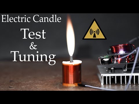 Plasma Flame Tesla-Coil Test & Tuning
