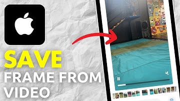 How Can You Save The Frame From The Video On The iPhone