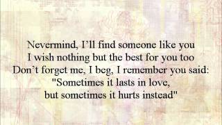 Abraham Lim - Someone Like You Lyrics