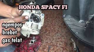 SERVIS HONDA SPACY BREBET PADA SAAT GAS AWAL