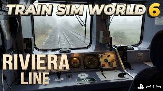 Train Sim World 6 | Rainy Autumn Train Ride | Riviera Line | PS5 4K No Commentary