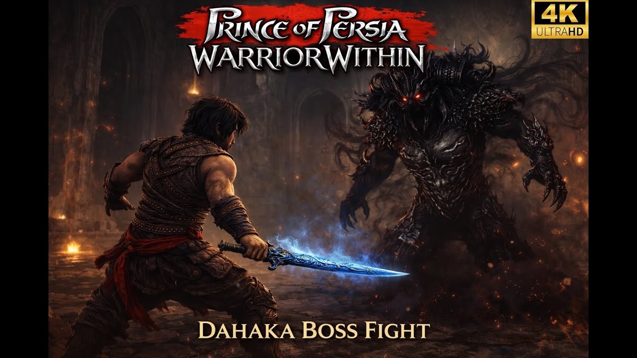 Dahaka DEAD in HARD MODE 2026 | Prince Of Persia Warrior Within - Boss Fight True Ending (4K 60FPS)