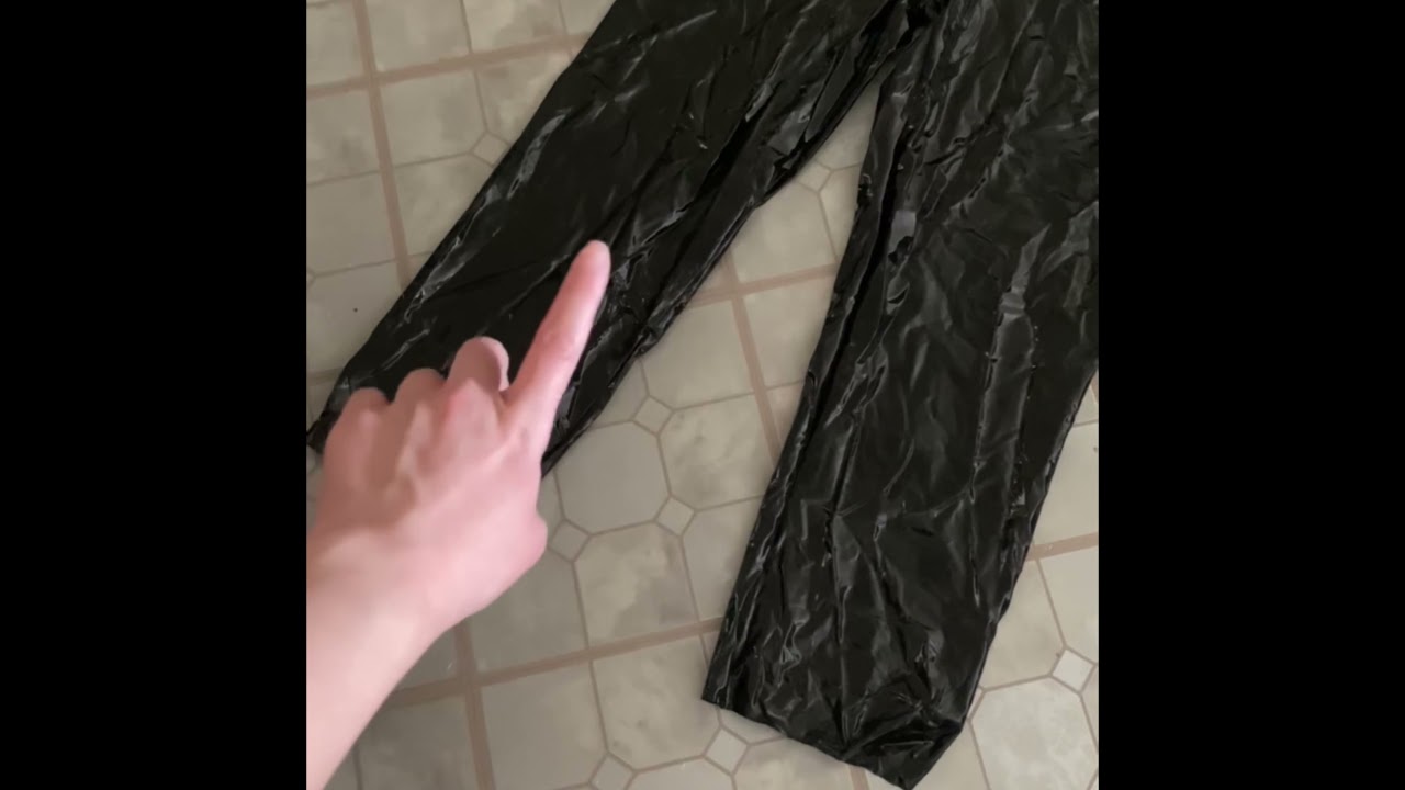 Making inflatable pvc overalls - YouTube