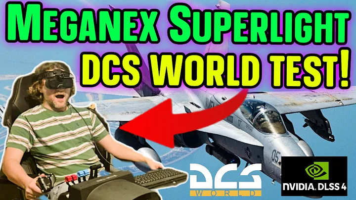 DLSS 4 in DCS World with MEGANEX 8K. THIS IS TOTAL VR IMMERSION! MicroOLED MAX RES! DOF Reality H2