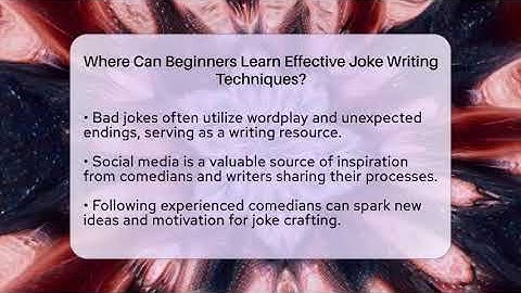 Where Can Beginners Learn Effective Joke Writing Techniques? | Open Mic Manual News