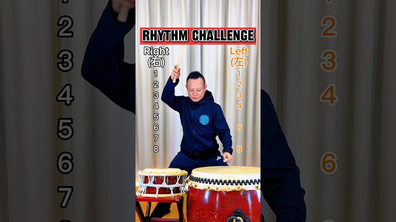 #rhythmchallenge リズムチャレンジ#Escalating 徐々に難しく#setbasic セット打ち基本#Japanesedrum 和太鼓#kotetsu 小鉄