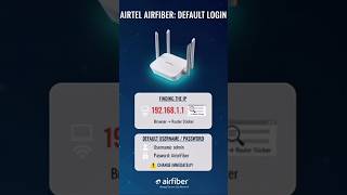 Airtel Airfiber wireless Router IP Address &amp; Default Login | 192.168.1.1 | admin/password