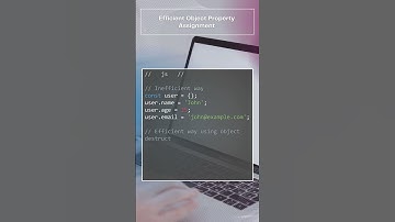 JS - How can you efficiently assign properties to an object in #JavaScript #Object #Property