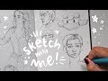 Sketch with me + Q&A // demotivation, facial proportions, pokemon and anxiety