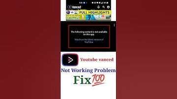 Youtube vanced not working,The following content is not available on this app youtube vanced #shorts