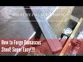How to Forge Damascus Steel! Super easy! Trust Me I'ma Blacksmith!