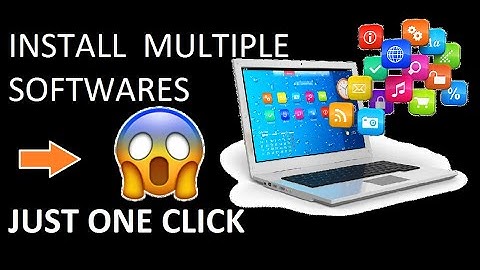 how to install all software in one click | Install Multiple Software in One Click. 2023
