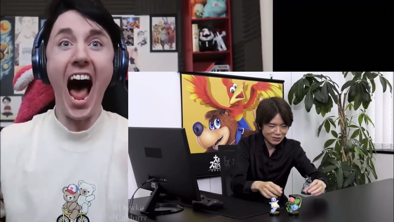 dawko reacts to sans in smash bros but his reaction is extremely delayed