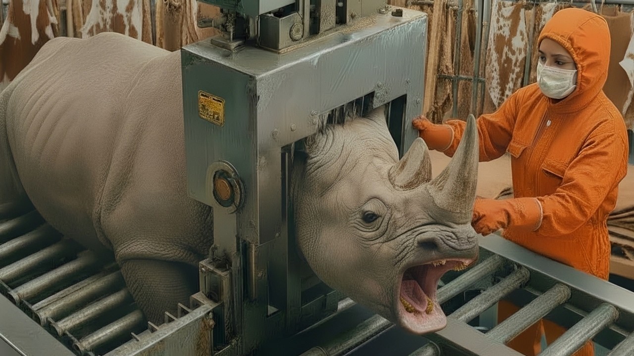 Inside the Rhino Leather Factory: From Raw Hides to Million-Dollar Products (Full Process)