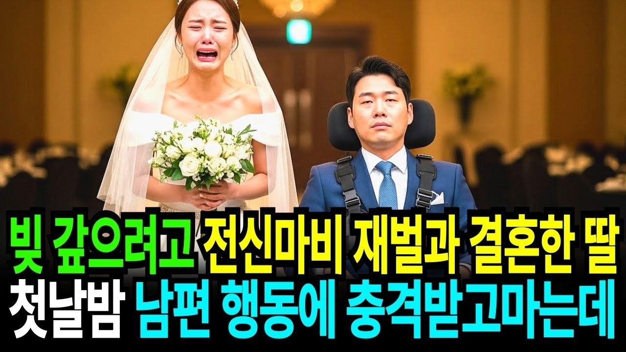 동생들 학비 위해 전신 마비 재벌과 결혼한 딸, 첫날 밤 남편 한마디에 굳어버리고 마는데