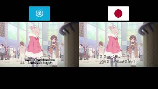 Onii-chan wa Oshimai censorship comparison (ep9) - ONIMAI