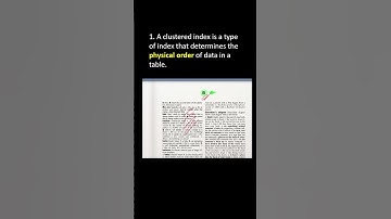 Wat is het verschil tussen een geclusterde en een niet-geclusterde index?