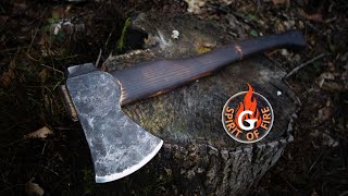 How to make a bushcraft axe? (forging - blacksmithing)