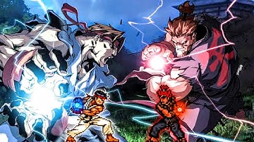 Ryu V2 (New) VS Akuma (Gouki) in Jump Force Mugen