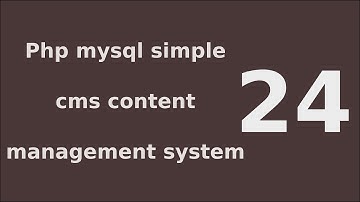 php mysql simple cms content management system tutorial - 24 Link Post to users