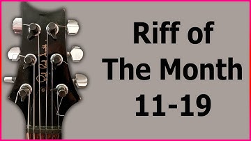 Riff of the Month 11-19 | String Skipping Tapping Thing