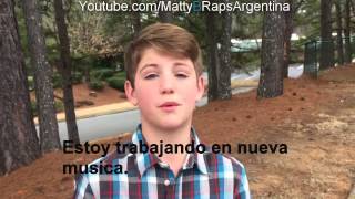 MattyB  Exclusive Facebook Update! (Subtitulado en Español!)