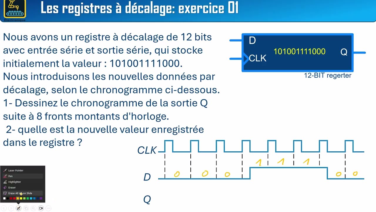 162 les registres à décalage exercice corrigé 01