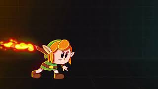 Zelda link combat animation