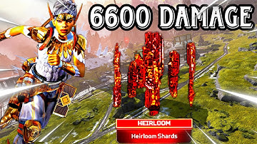 170K LIFELINE DROPS 6600 DAMAGE AND PULLS HEIRLOOM SHARDS ( APEX LEGENDS )