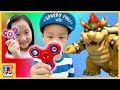 마블 피젯 스피너로 쿠파를! 어벤져스 피젯 큐브 장난감 슈퍼마리오 바우져 Spiner  Super Mario Bowser [제이제이 튜브-JJ tube]