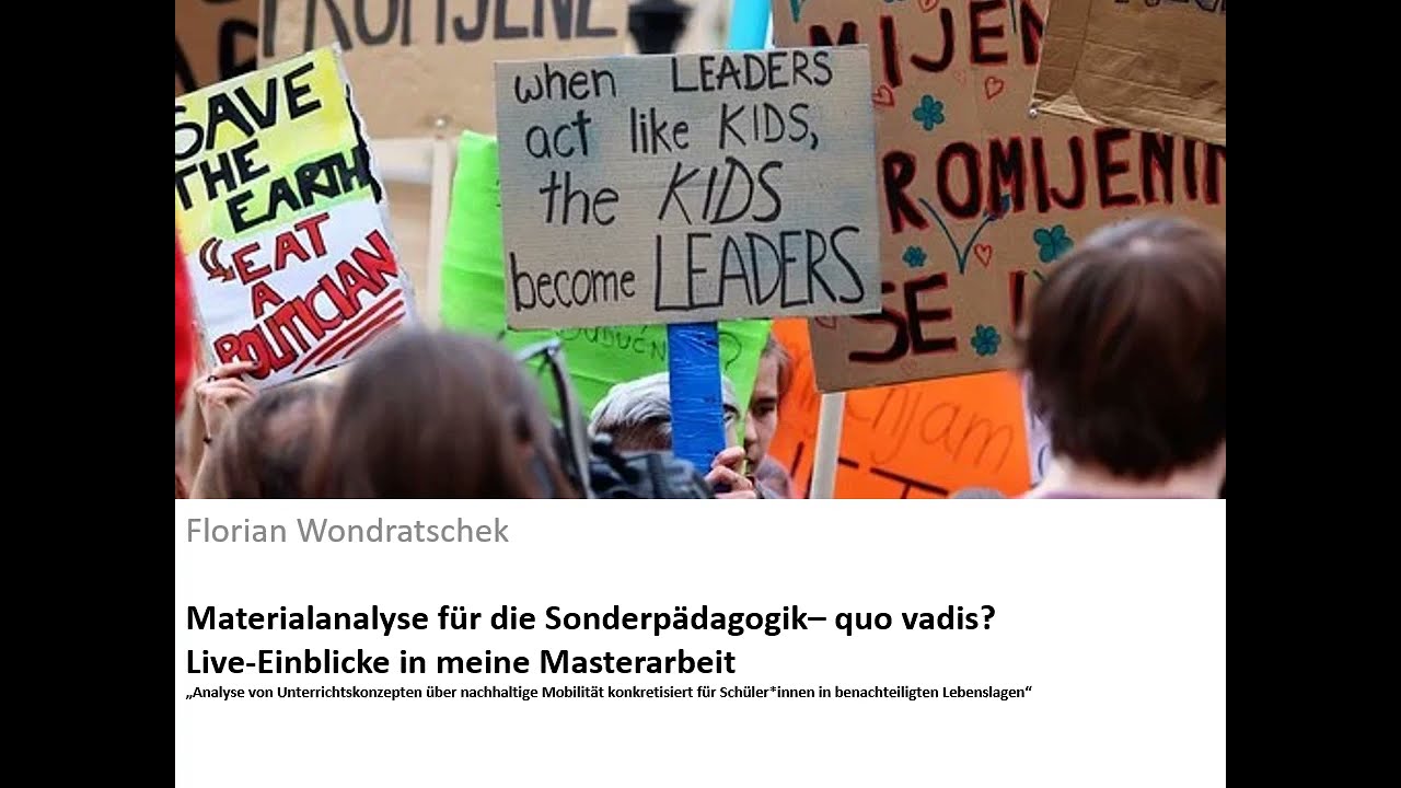 Materialanalyse im Bereich Politikwissenschaften und Sonderpädagogik - Florian Wondratschek