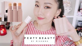 最美的彩妝 Fenty Beauty粉底 打亮 修容開箱試用心得 實測foundation Match Stix First Impression Reviews Youtube 最美的彩妝 Fenty Beauty粉底 打亮 修容開箱試用心得 實測foundation Match Stix First Impression Reviews Youtube