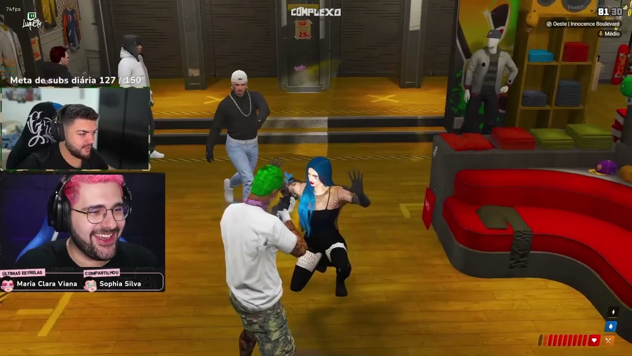 Batata reage Luqueta querendo matar o Lucca 😂 Park Tiffany GTA RP