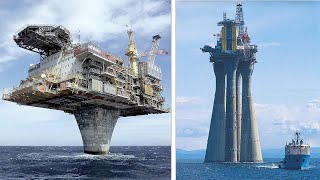 This is how people build GIANT DRILLING RIGS and EXPLOIT OIL AND GAS on the deep sea bottom