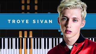 Troye Sivan - "Bloom" Piano Tutorial - Chords - How To Play - Cover chords