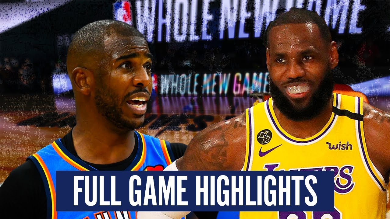 OKC THUNDER VS LA LAKERS - FULL GAME HIGHLIGHTS | 2019-20 NBA SEASON