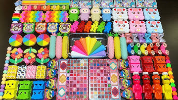 RELAXING WITH CLAY PIPING BAGS VS GLITTER VS MAKEUP ! Mixing Random Things Into Slime #6803