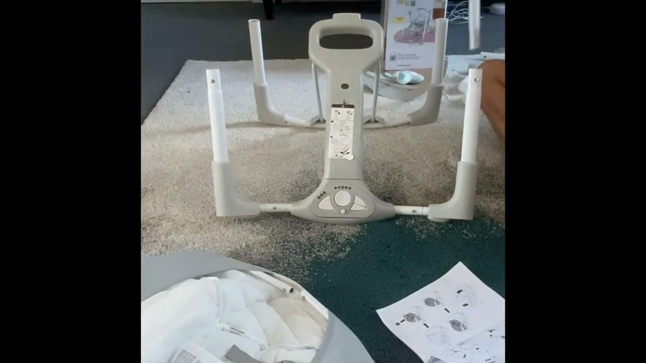 Ingenuity ConvertMe Swing2Seat Portable Swing assembly video YouTube