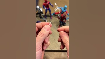 How to make BASIC Webbing for Spider-Man Marvel Legends (floral wire)