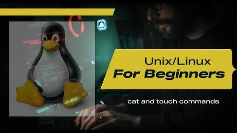unix/linux for Beginners | cat and touch command | Cygwin | 2022