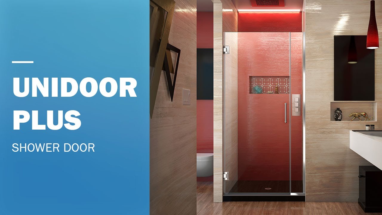 Dreamline Unidoor Plus Frameless Shower Door 36 Inch Hinged