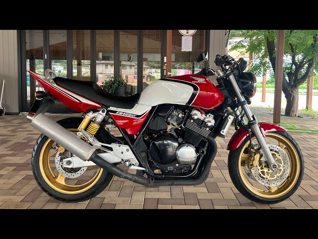 HONDA CB400SFタンク 赤/白 nc39 HONDA CB400SF NC39 SPEC3 VTEC 赤/白カラー - YouTube