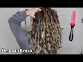 Using the denman brush to clump wavy hair! Try This Now