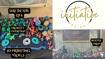 Voorbereiding op een handwerkbeurs met 3D-prints – standopstelling & producten! Vlog5 #3dprinting...